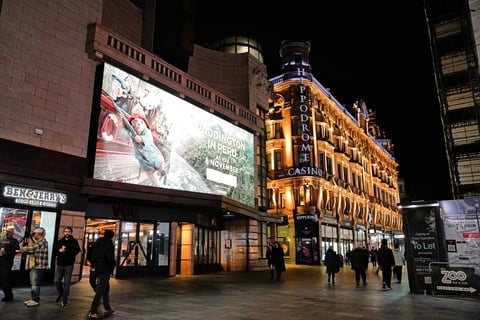 Paddington in Peru movie poster at Vue Cinema Leicester Square